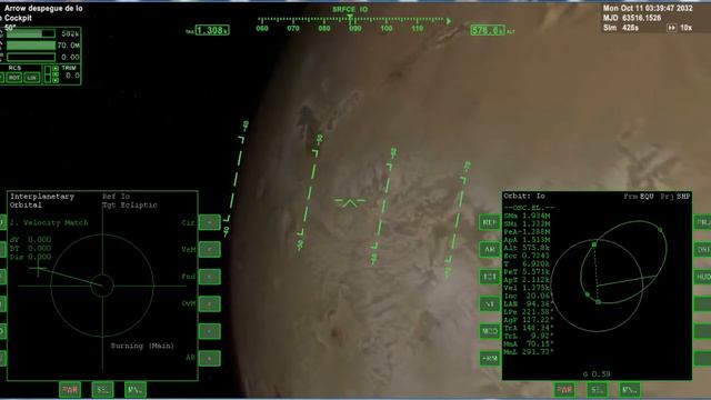 Landing on Io - Orbiter 2016 - Jupiter Mission - Arrow taking off to Orbit. смотреть онлайн