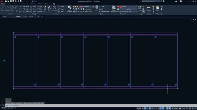 Shopfront Glass - Framed (FD100): AutoCAD Dynamic Block (Elevation View) смотреть онлайн