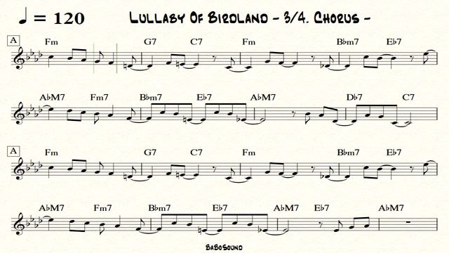 Lullaby Of Birdland / Backing Track For Piano & Guitar / Drum & Bass (No Piano) смотреть онлайн