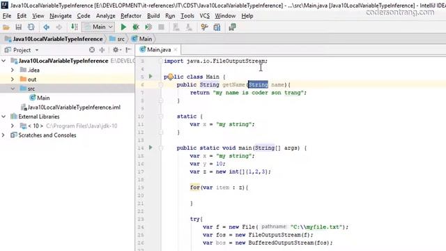 Java 10 - Local Variable Type Inference смотреть онлайн