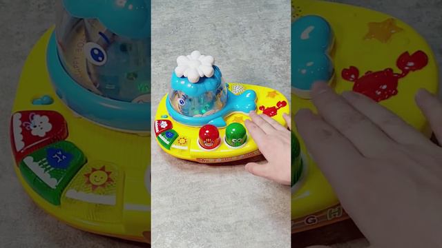Музыкальная игрушка для малышей, кит с животными, яркий фонтан из воды смотреть онлайн