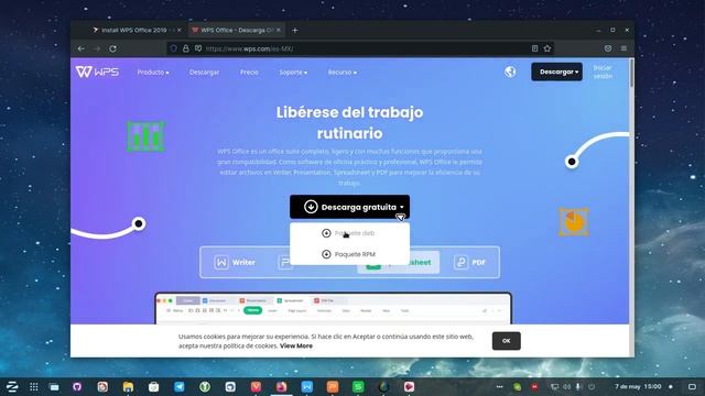 Programas Linux: WPS / WPS OFFICE EN ESPAÑOL !! /OFFICE EN ESPAÑOL UBUNTU смотреть онлайн