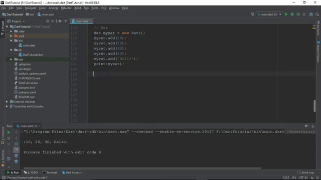 Set - Dart Programming смотреть онлайн