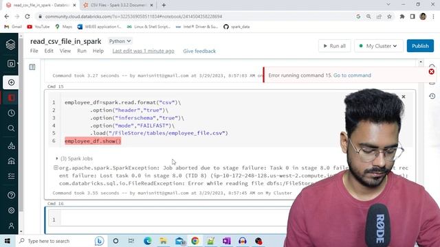 Handling corrupted records in spark | PySpark | Databricks смотреть онлайн