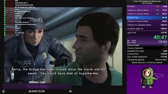 Silent Hill: Shattered Memories UFO Ending Speedrun [1:21:35/Former World Record] смотреть онлайн