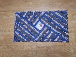 Как сшить коврик из старых джинсов.