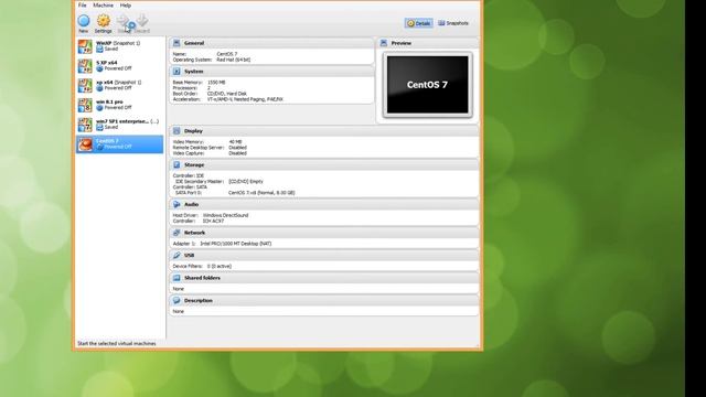 CentOS 7 virtualbox OS with guest additions HD смотреть онлайн