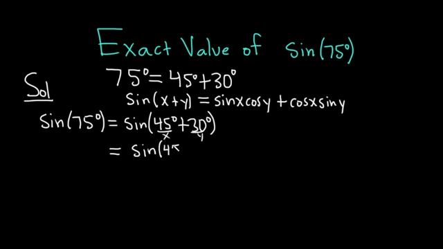 Exact Value of sin(75) смотреть онлайн