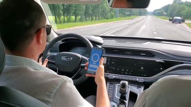 Geely Atlas PRO - разгон 0-100км/ч - Dragy, Тест смотреть онлайн