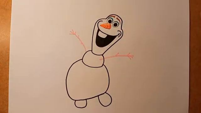 Как Легко Нарисовать Олафа./ How Easy it is to Draw Olaf. смотреть онлайн