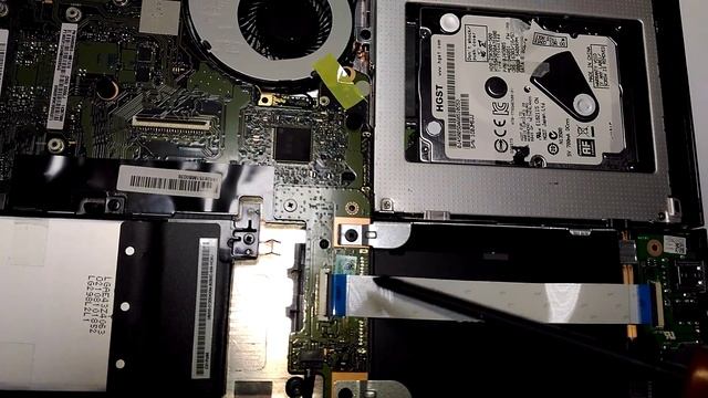 Asus x554lj разборка апгрейд как разобрать ODD HDD SSD ноутбук Асус смотреть онлайн