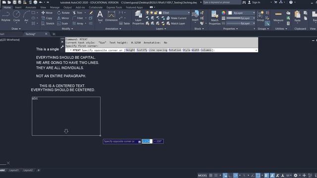 L11: Text Setting | Single Line Text | Multiline Text | Text Font | AutoCAD Tutorial смотреть онлайн