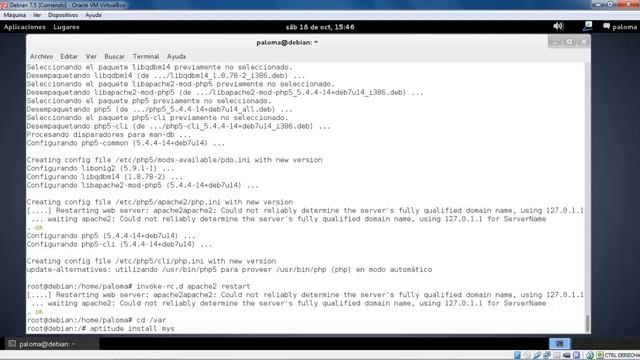 Instalación de apache2, php5, mysql y phpmyadmin en Debian 7.5 смотреть онлайн