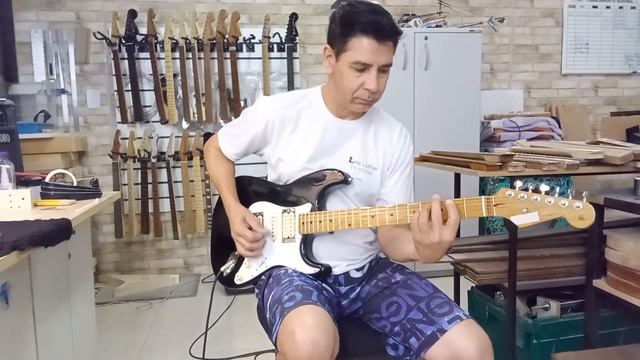 Stratocaster estilo Dave Murray Entregue Renato смотреть онлайн