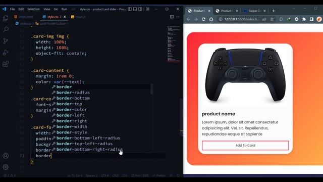 Create Responsive Product Card Slider | Javascript Project смотреть онлайн