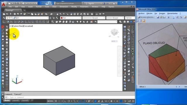AutoCad 3D #4 Planos Oblicuos -Cortar - Slice смотреть онлайн