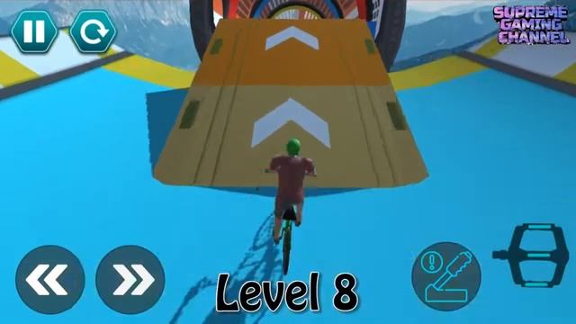 BMX Cycle Stunt Game - Mega Ramp Bicycle Racing - Android Games Gameplay - Level 8 смотреть онлайн