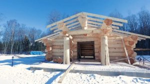 Красивый Дом из кедра диаметр 600мм | Log Home