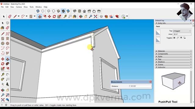 #SketchUp2020Tutorial Part-9 | Simple 3D Home Model in Sketchup [#DEEPAKVERMA] смотреть онлайн
