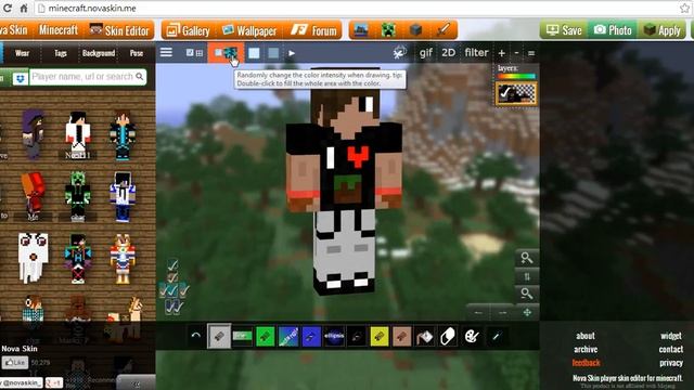 Как создать скин в MineCraft! смотреть онлайн