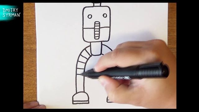 Как нарисовать Робота, How to draw a Robot смотреть онлайн