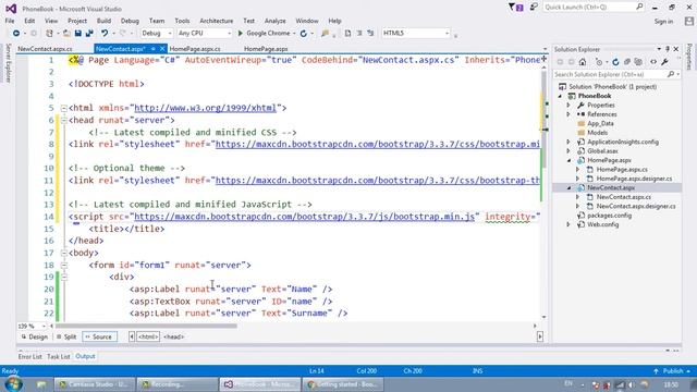 Phone Book Project C# and MS SQL Database, Asp.Net Web Forms Part 1 смотреть онлайн