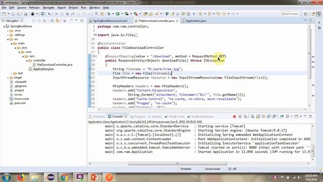 Spring Boot File Download Tutorial | Handling File Downloads in Spring Boot | Spring Boot tutorial смотреть онлайн