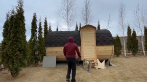 Баня-бочка своими руками из комплекта! Пошаговая и наглядная инструкция по сборке русской бани