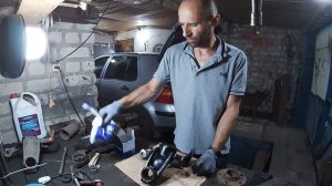 Замена опор передних стоек и поворотного кулака гольф 4 1.4