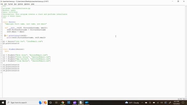 Python - Inheritance - Classes and Objects - Object Oriented Programming смотреть онлайн