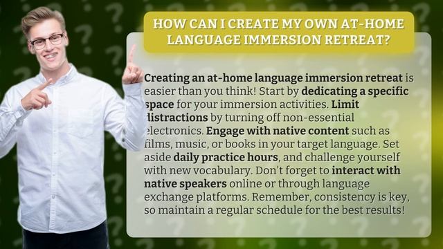 How Can I Create My Own At-Home Language Immersion Retreat? смотреть онлайн