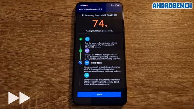 Samsung Galaxy S22 / Exynos 2200 - Android 12 (One UI 4.1) - AnTuTu Benchmark Test (v9.3.5) смотреть онлайн