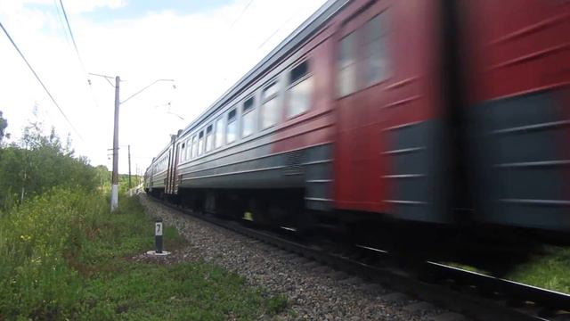 ЭД4М-0213 перегон Суходрев-Тихонова Пустынь