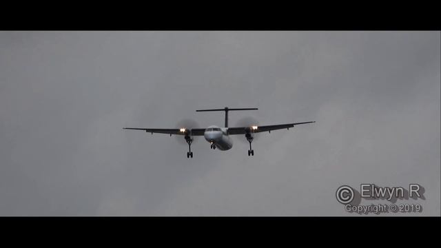 Cross Wind Landing and Go Around BHX Birmingham Airport смотреть онлайн