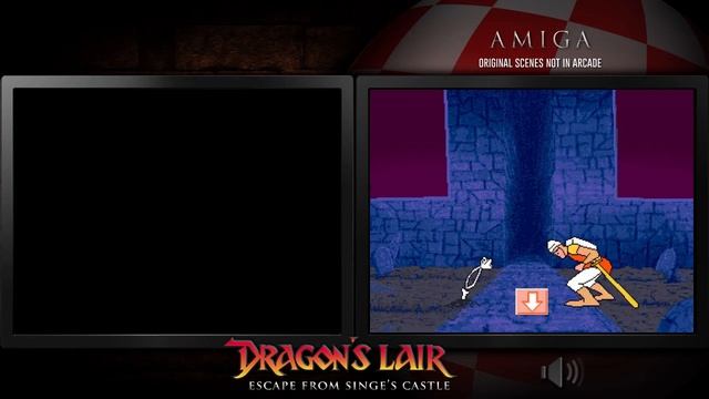 Dragon's Lair | Amiga & Arcade Laserdisc - Comparison смотреть онлайн