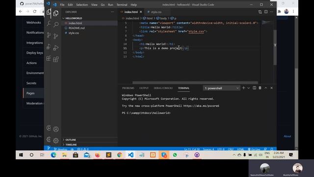 Github - Publish Github Pages - Github Repository Pages - Bangla - Live Session - Tutorial смотреть онлайн
