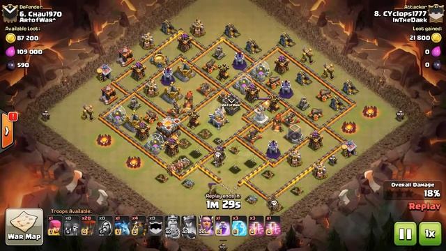Clash Of Clans clear hall 11 with Lava Ballon смотреть онлайн