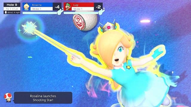 Mario Golf Super Rush Rosalina vs Luigi in Shelltop Sanctuary смотреть онлайн