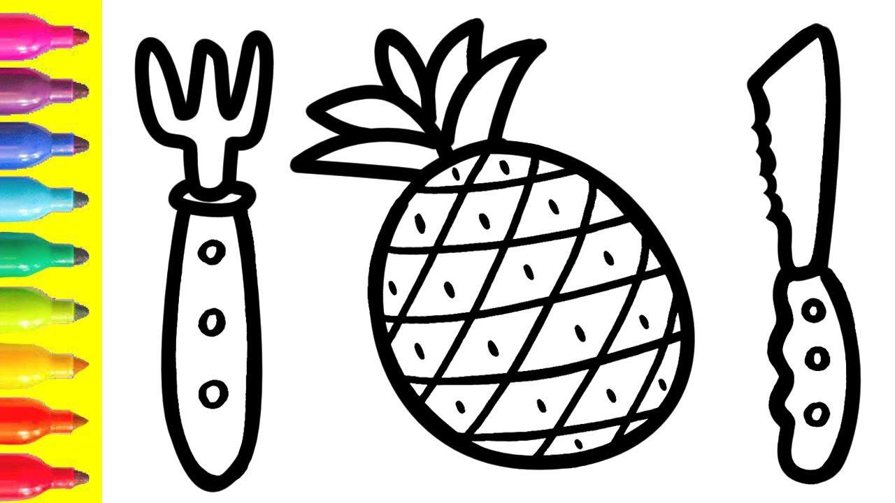 Bolalar Uchun Ananasni Qanday Chizish Mumkin&How To Draw A Pineapple For Children