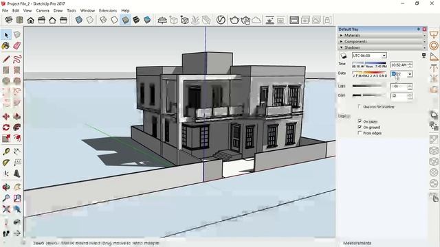 Sketch up Tutorial [ 08 Sketchup Lecture SET SHADOWS AND SCENES ] смотреть онлайн