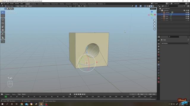 Blender Tutorial : How to Make or Cut Hole in Objects ( Updated 3.1 ) смотреть онлайн