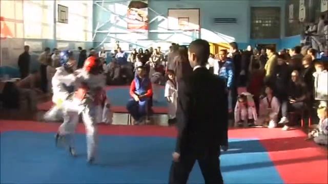 Taekwondo WTF. Первенство МЦ Галерис 26.01.2014 Комлев-Нариманлы