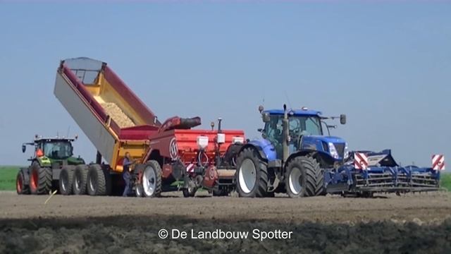 Planting Patatoes with New Holland T 7030 | Aardappels poten | Miedema Structural 4000 | 2018 смотреть онлайн