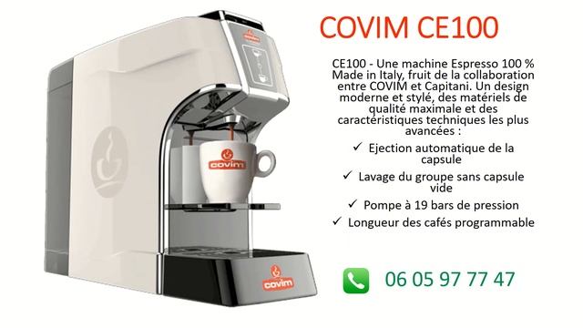 Machine à Café Covim CE100 pour capsules EPY(Compatible Espresso Point ®) 175€ смотреть онлайн