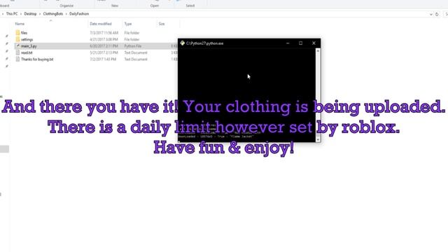 ? ROBLOX | 2018 FREE CLOTHING BOT DOWNLOAD ? смотреть онлайн