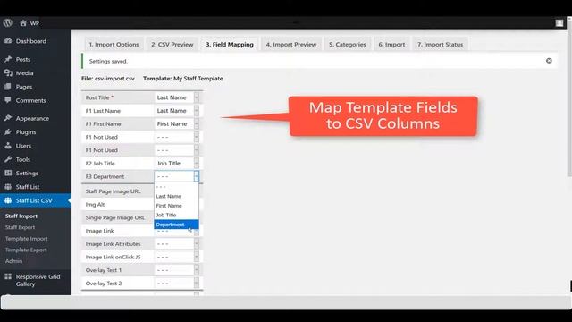 WordPress Plugin | Staff Directory | Import CSV File смотреть онлайн