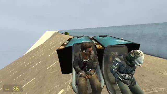 ТАЧКИ VS КРУТОЙ СПУСК [ Garry's Mod ] смотреть онлайн