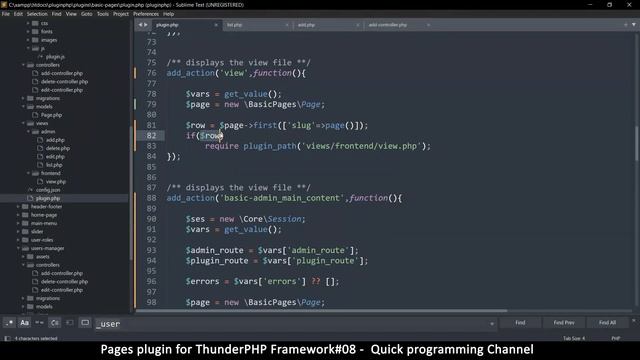 Pages plugin for thunderPHP Framework #08 | Loading pages | Quick programming tutorial смотреть онлайн