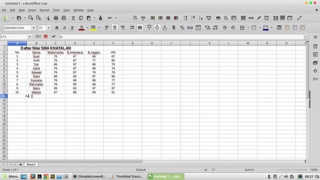 Tutorial Libreoffice Calc Dasar Alternatif Excel смотреть онлайн