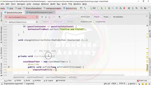 18. Multiple Choice Quiz App with SQLite Integration Part 18 - Timer Code - Android Tutorial смотреть онлайн